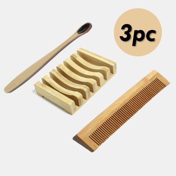 Bamboo Bath Set - Picture 1 of 4